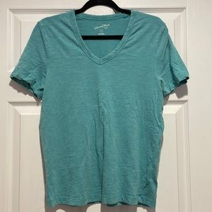 Teal v neck